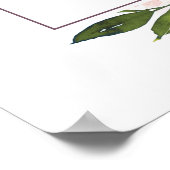 POSTER BIENVENUE À UNE SOIRÉE DE MARIAGE FLEURIE BOURGOGN (Coin)