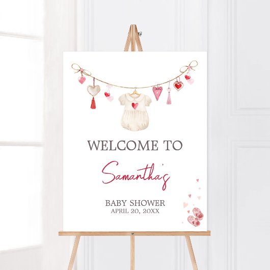 Poster Bienvenue à Valentine Sweetheart