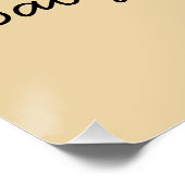 Poster Bienvenue Accueil Nouveau bébé Nom du bébé Petit c (Coin)