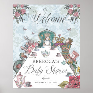 Poster Bienvenue Alice aux thé dansant pour bébé dans Won