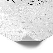 Poster Bienvenue argent pour les 75 ans (Coin)