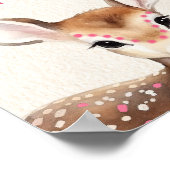 Poster Bienvenue au Baby shower Wild One Deer (Coin)