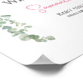 Poster Bienvenue au ballon rose Valentine (Coin)