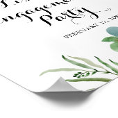 Poster Bienvenue au Fiançailles de feuillage Eucalyptus V (Coin)