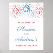 Poster Bienvenue au lancer de mariage pour couples le 4 j (Devant)