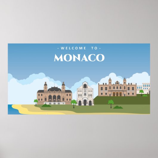 Poster Bienvenue au manaco (Devant)