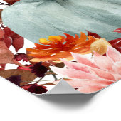 Poster Bienvenue au Mariage de Citrouille d'Automne (Coin)