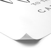 Poster Bienvenue au Mariage de la Branche d'Olivier moder (Coin)