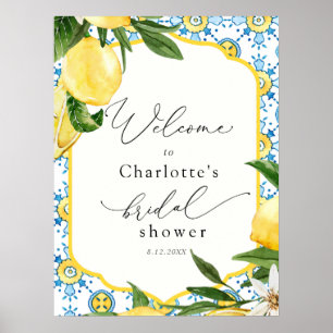 Poster Bienvenue au mariage de Lemon Main Squeeze