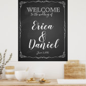 Poster bienvenue au mariage du panneau de signalisation d (Cuisine)