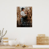 Poster Bienvenue au Mariage Photo Classique (Cuisine)