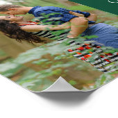 Poster Bienvenue au Mariage photo Emerald Green Couple (Coin)