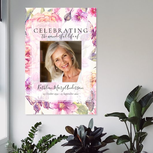 Poster Bienvenue au Mémorial Floral