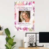 Poster Bienvenue au Mémorial Floral (Bureau à domicile)