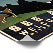 Poster Bienvenue au Montana, (Coin)
