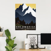 Poster Bienvenue au Montana (Bureau à domicile)