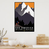 Poster Bienvenue au Montana (Cuisine)