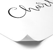 Poster Bienvenue au panneau du soir avant la signature no (Coin)