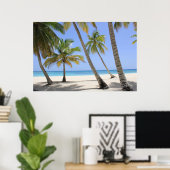 Poster Bienvenue au paradis (Bureau à domicile)