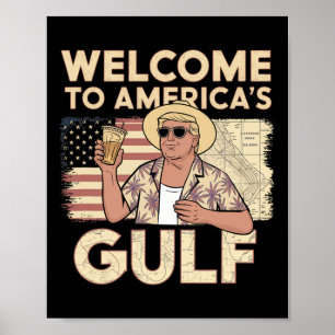 Poster Bienvenue au président Trump