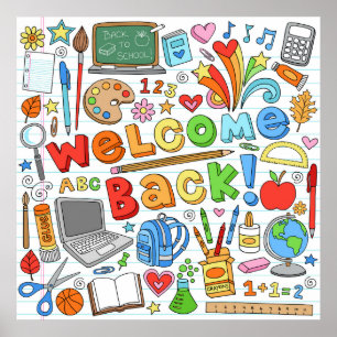 Poster Bienvenue au retour à l'école