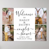 Poster Bienvenue au Shower de Mariage pour les futurs mar (Devant)