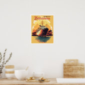 Poster Bienvenue Aux Bahamas (Cuisine)