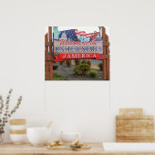 Poster Bienvenue aux Etats-Unis (Cuisine)