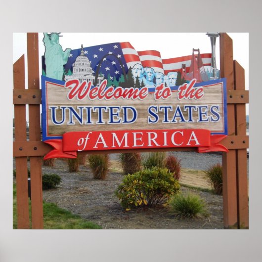Poster Bienvenue aux Etats-Unis (Devant)