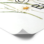 Poster Bienvenue Bébé Oie blanche fête d'anniversaire mig (Coin)