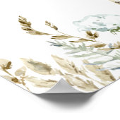 Poster Bienvenue Boho Rustic Mariage Budget (Coin)