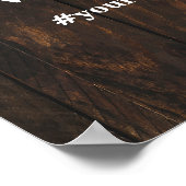 Poster Bienvenue Boots de fille Casquette Fête des mariée (Coin)