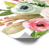 POSTER BIENVENUE BOTANIQUE LUMINEUSE À NOTRE MARIAGE POST (Coin)