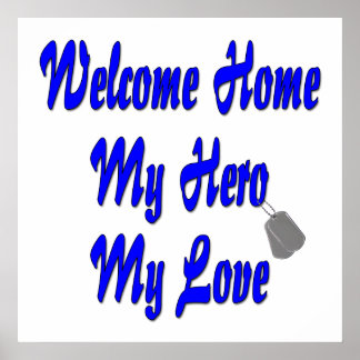 Poster Bienvenue chez moi mon héros mon amour
