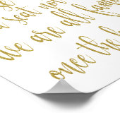 Poster Bienvenue Choisissez un siège et non un panneau de (Coin)