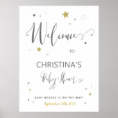 Poster Bienvenue dans le baby shower de couleurs neutres  (Devant)