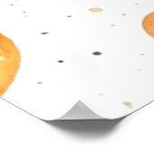 Poster Bienvenue dans le Baby shower spatial (Coin)