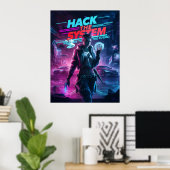 Poster Bienvenue dans le Futur (Bureau à domicile)