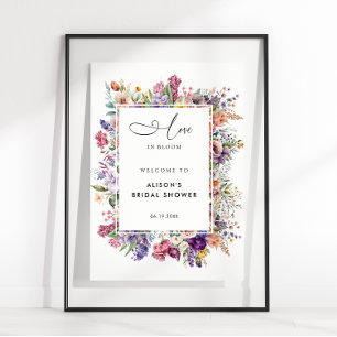 Poster Bienvenue dans le jardin floral de Love In Bloom p