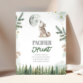 Poster Bienvenue dans le Pack Forest Wolf Pacifier Hunt