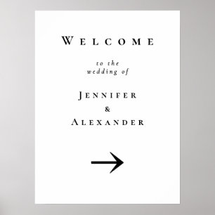 Poster Bienvenue dans le panneau Mariage