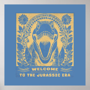 Poster Bienvenue dans l'ère jurassique – Dinosaure
