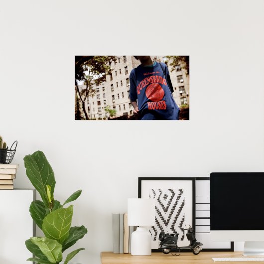 Poster Bienvenue dans les maisons de Queensbridge (Bureau à domicile)