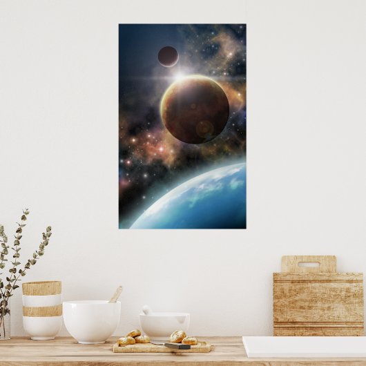 Poster Bienvenue dans l'espace (Cuisine)