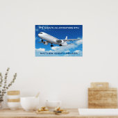 Poster Bienvenue dans ma chambre ! (Avion) (Cuisine)