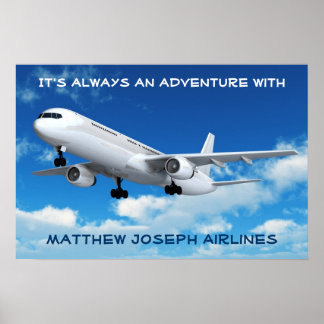 Poster Bienvenue dans ma chambre ! (Avion)