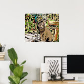 Poster Bienvenue Dans Ma Jungle (Bureau à domicile)