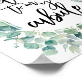 Poster Bienvenue dans mon bureau de bureau à panneaux à b (Coin)