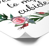 Poster Bienvenue dans mon bureau de bureau à panneaux à b (Coin)