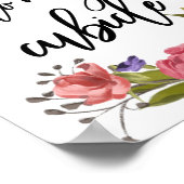 Poster Bienvenue dans mon bureau de bureau à panneaux à b (Coin)